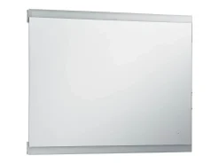 Espejo de pared LED para baño con sensor táctil 80x60 cm Plateado Hot