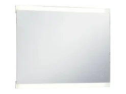 Espejo de pared LED para baño con sensor táctil 80x60 cm Plateado Hot