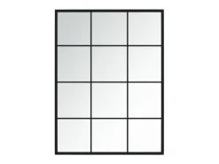 Espejo de pared metal 80x60 cm ES335417 Negro New