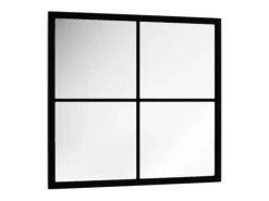 Best Espejo de pared metal 40x40 cm ES731612 Negro