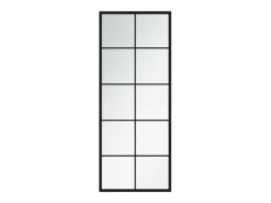 Discount Espejo de pared metal 100x40 cm ES146676 Negro