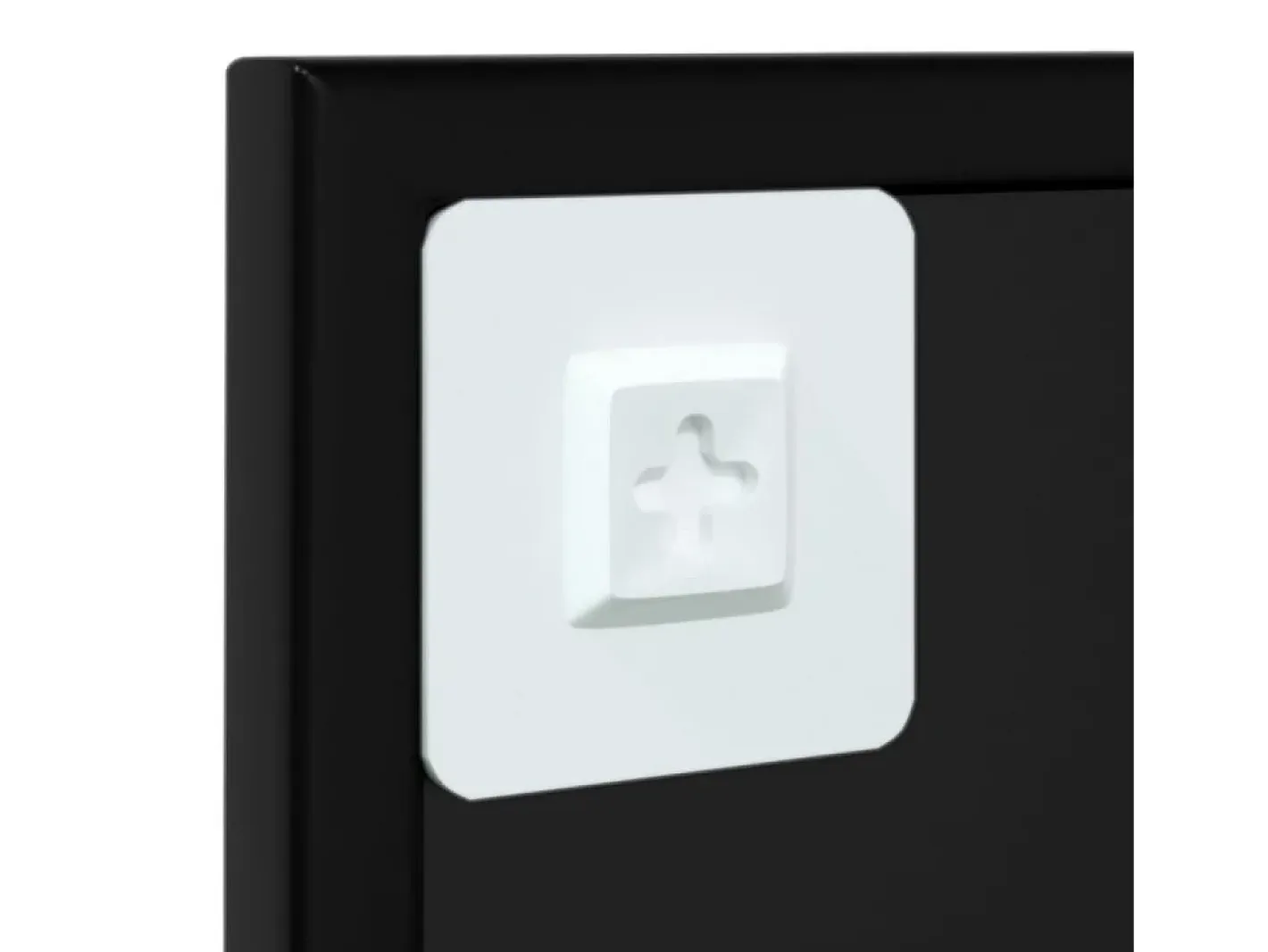 Clearance Espejo de pared metal 60x60 cm ES669336 Negro