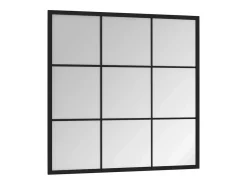 Clearance Espejo de pared metal 60x60 cm ES669336 Negro