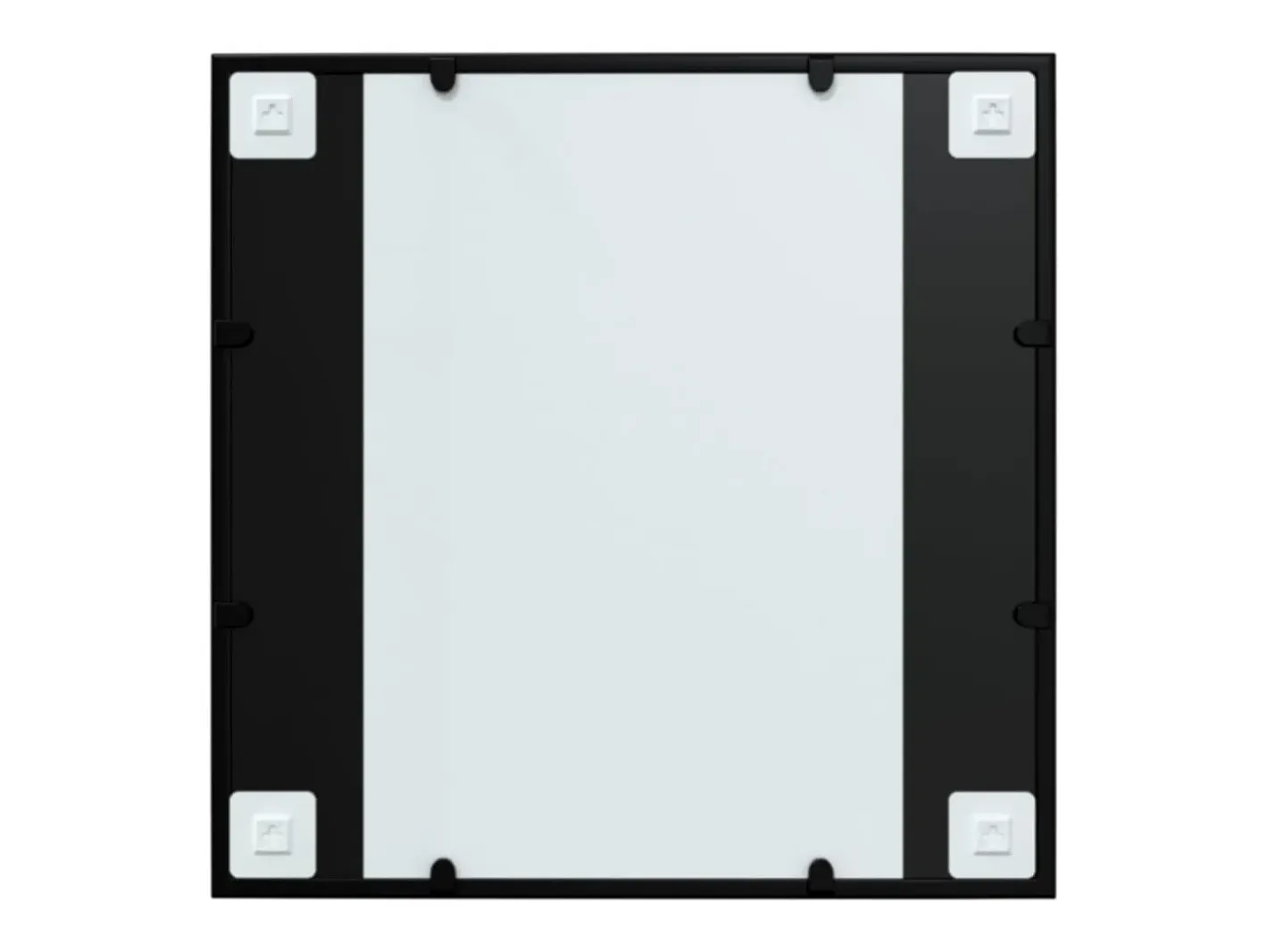 Clearance Espejo de pared metal 60x60 cm ES669336 Negro