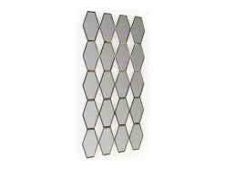 Les Tendances Espejo De Pared|Espejo-Espejo de pared moderno ZIMMO de metal - L 72 x H 133 cm Dorado