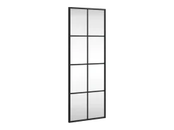 Hot Espejo de pared 30x80 cm rectangular hierro Negro