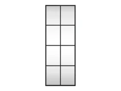 Hot Espejo de pared 30x80 cm rectangular hierro Negro