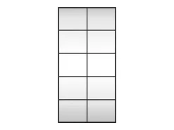 Espejo De Pared|Espejo-Espejo de pared 50x100 cm rectangular hierro Negro