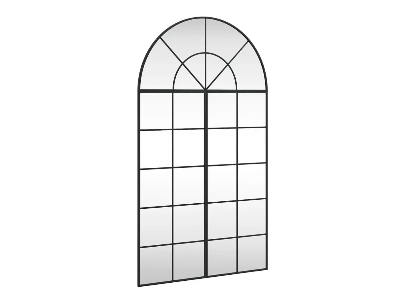 Espejo de pared 80x140 cm arco de hierro Negro Outlet