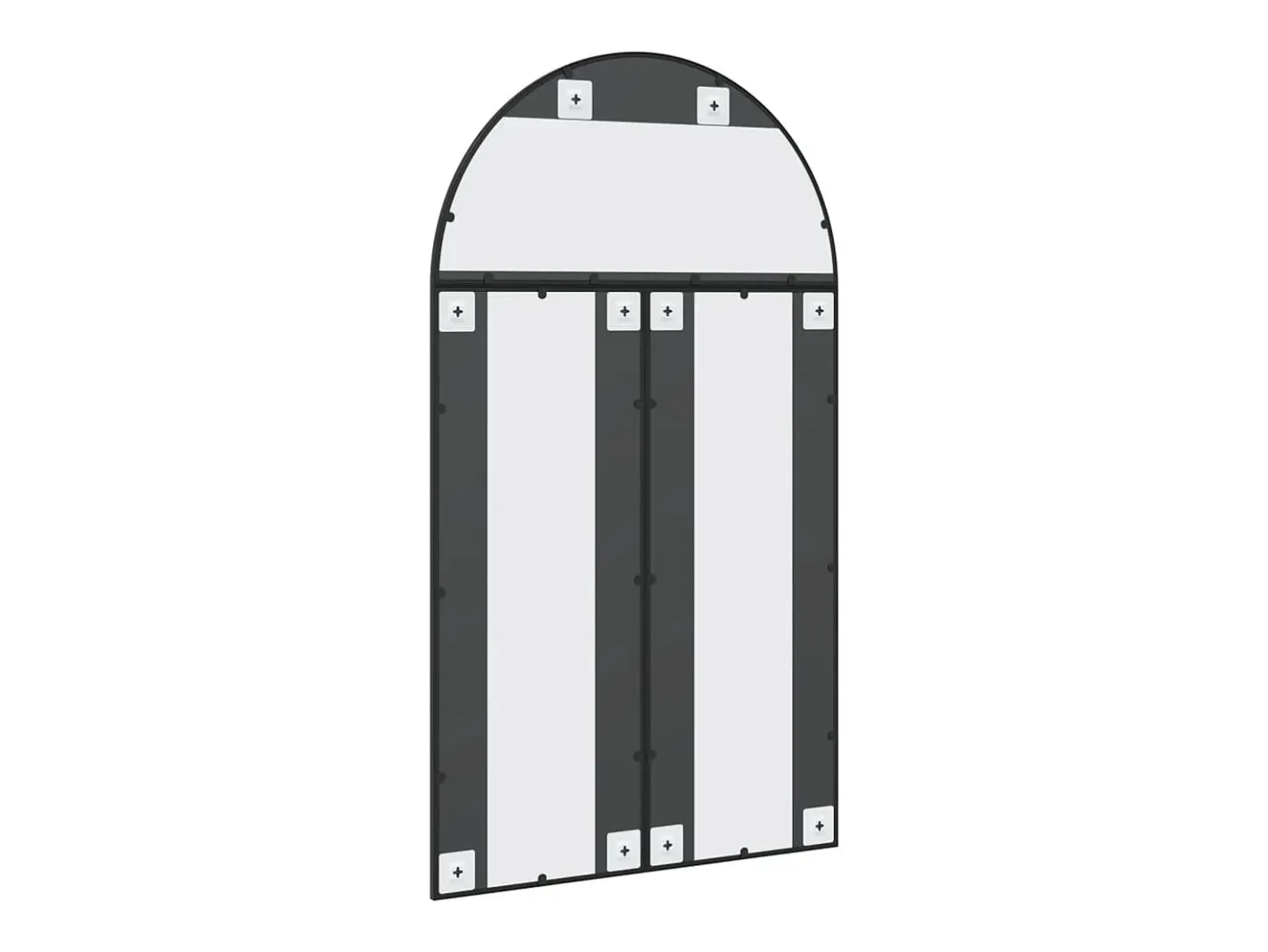 Espejo de pared 80x140 cm arco de hierro Negro Outlet