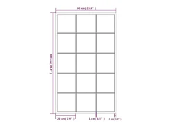 Espejo de pared 100x60 cm metal Negro Hot