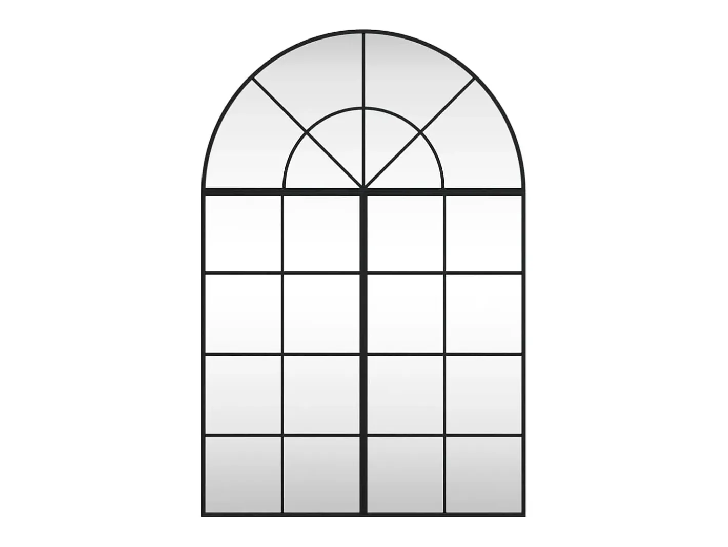 Espejo de pared 80x120 cm arco de hierro Negro Best