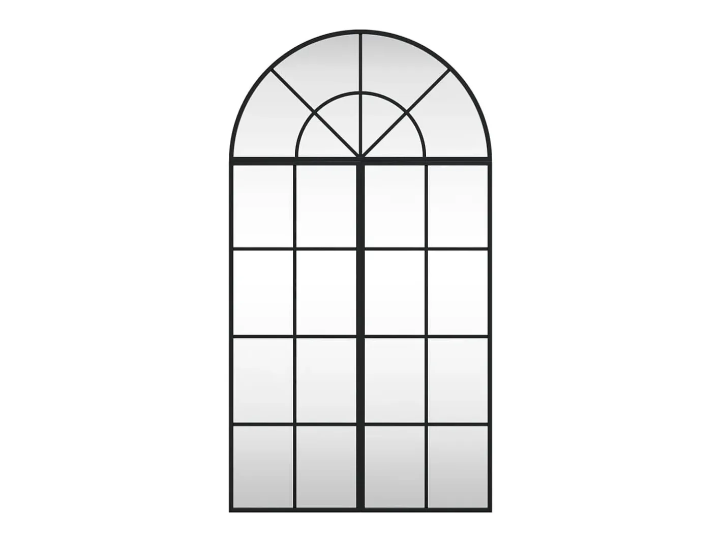 Espejo de pared 60x110 cm arco de hierro Negro Clearance