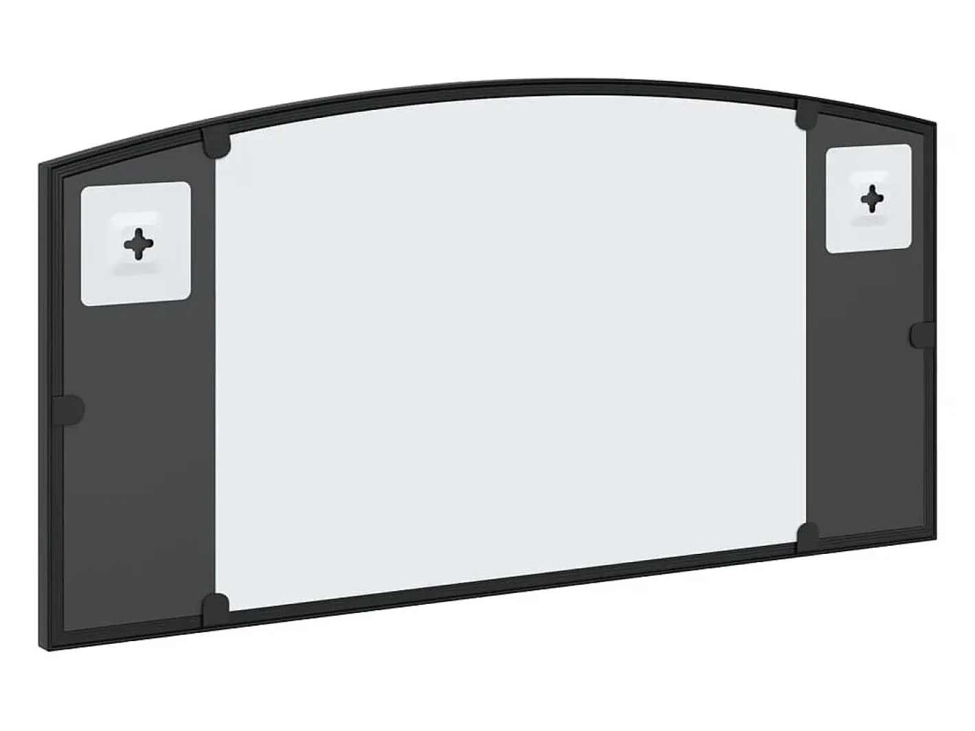 Discount Espejo de pared 60x30 cm arco de hierro Negro