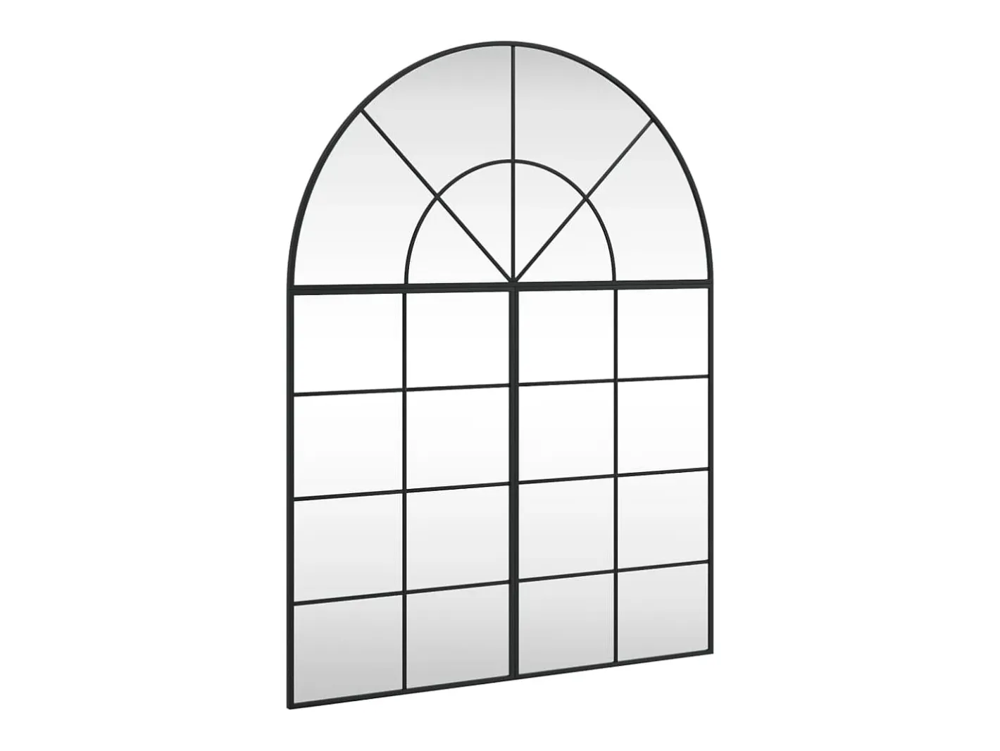 Espejo de pared 100x130 cm arco de hierro Negro