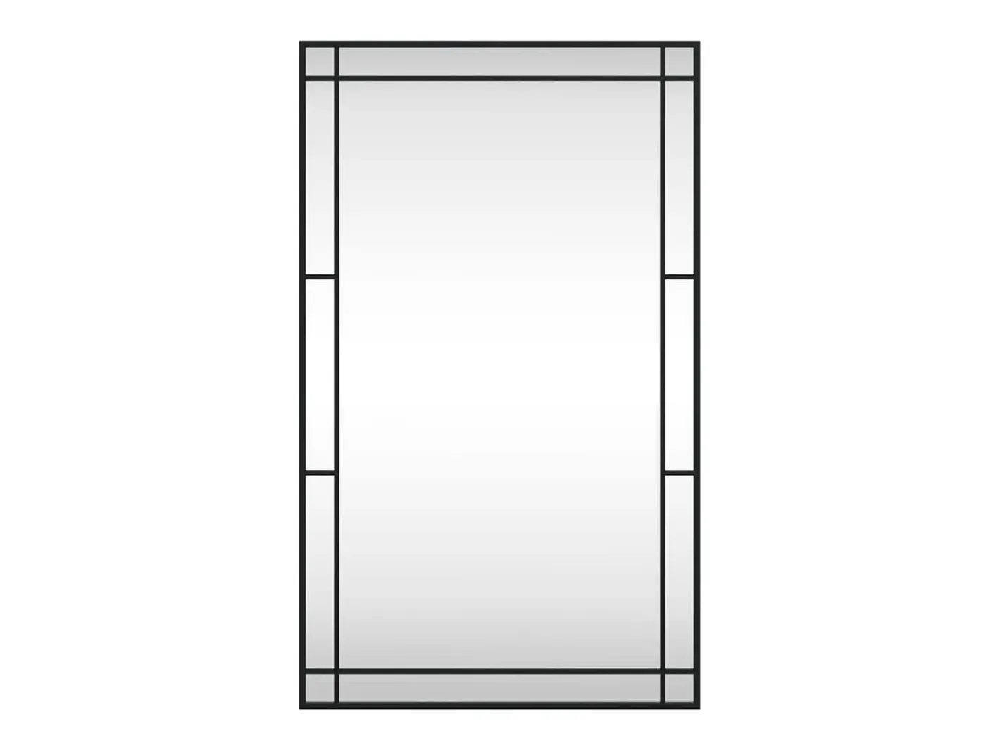Espejo de pared 60x100 cm rectangular hierro Negro Clearance