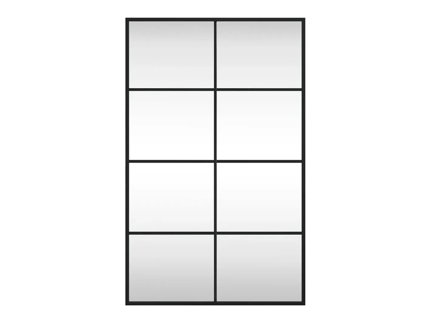 Espejo De Pared|Espejo-Espejo de pared 50x80 cm rectangular hierro Negro