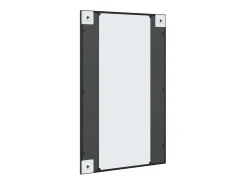 Espejo De Pared|Espejo-Espejo de pared 50x80 cm rectangular hierro Negro