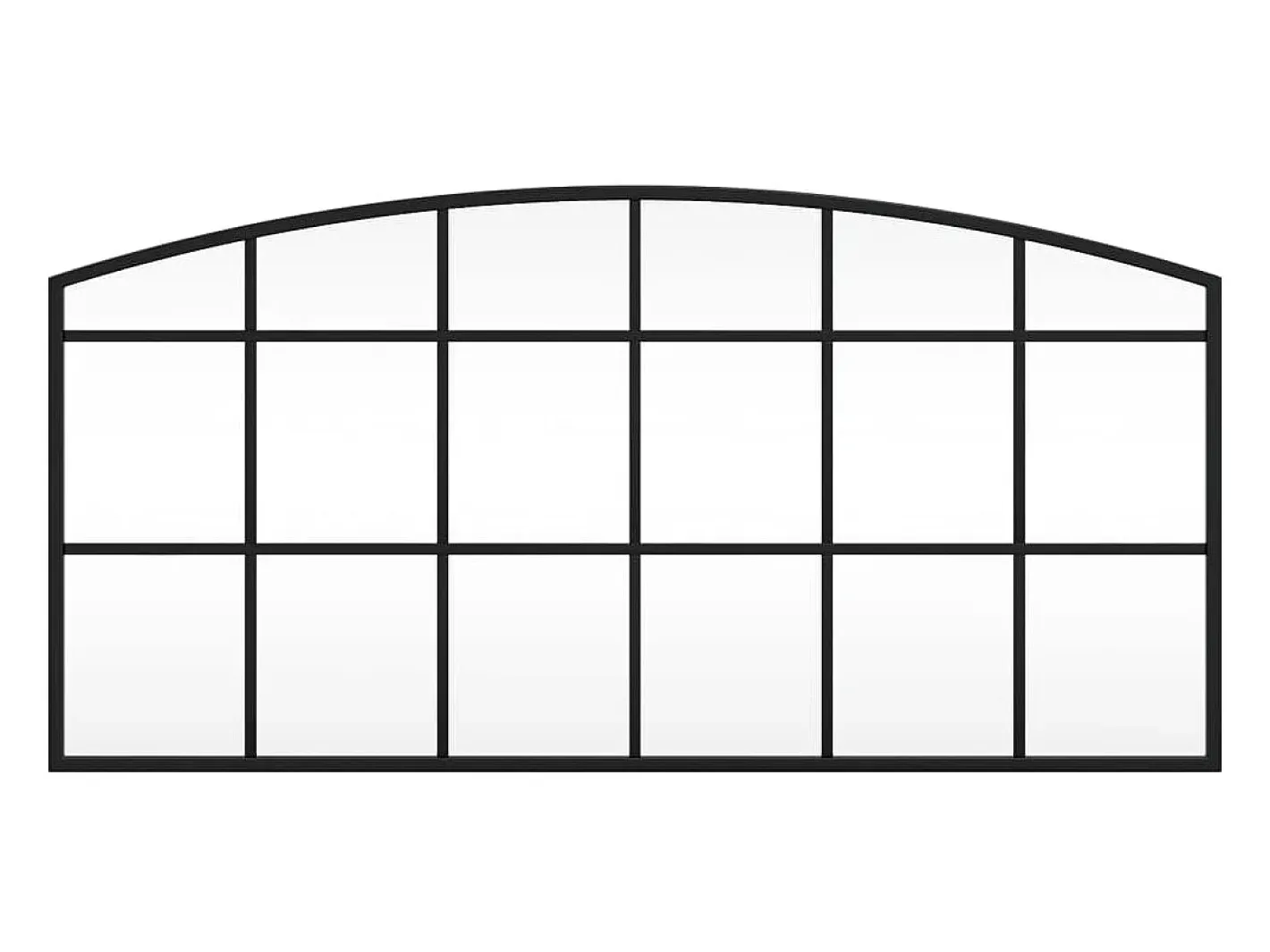 Espejo de pared 80x40 cm arco de hierro Negro Best