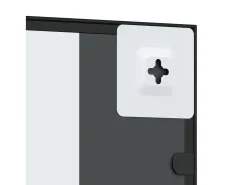 Espejo de pared 40x80 cm rectangular hierro Negro Best