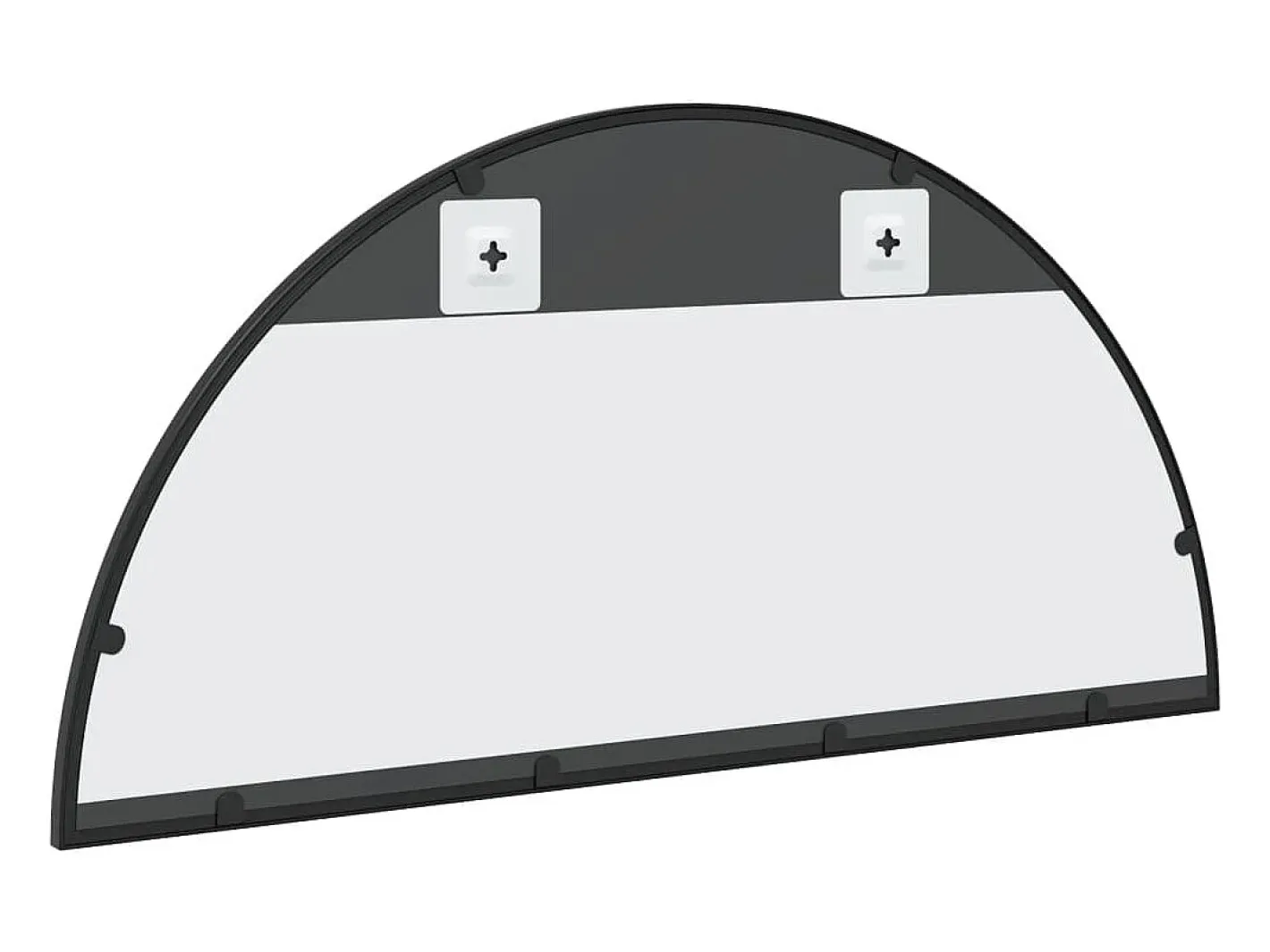 Sale Espejo de pared 80x40 cm arco de hierro Negro