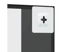 Best Espejo de pared 40x40 cm cuadrado de hierro Negro