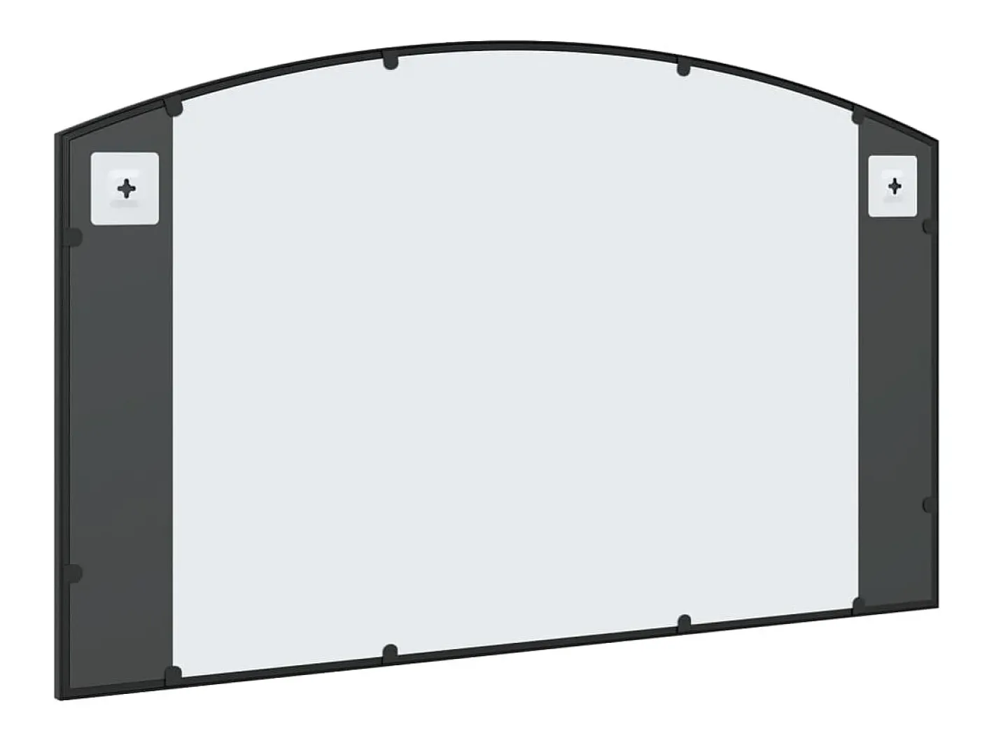 Online Espejo de pared 100x60 cm arco de hierro Negro