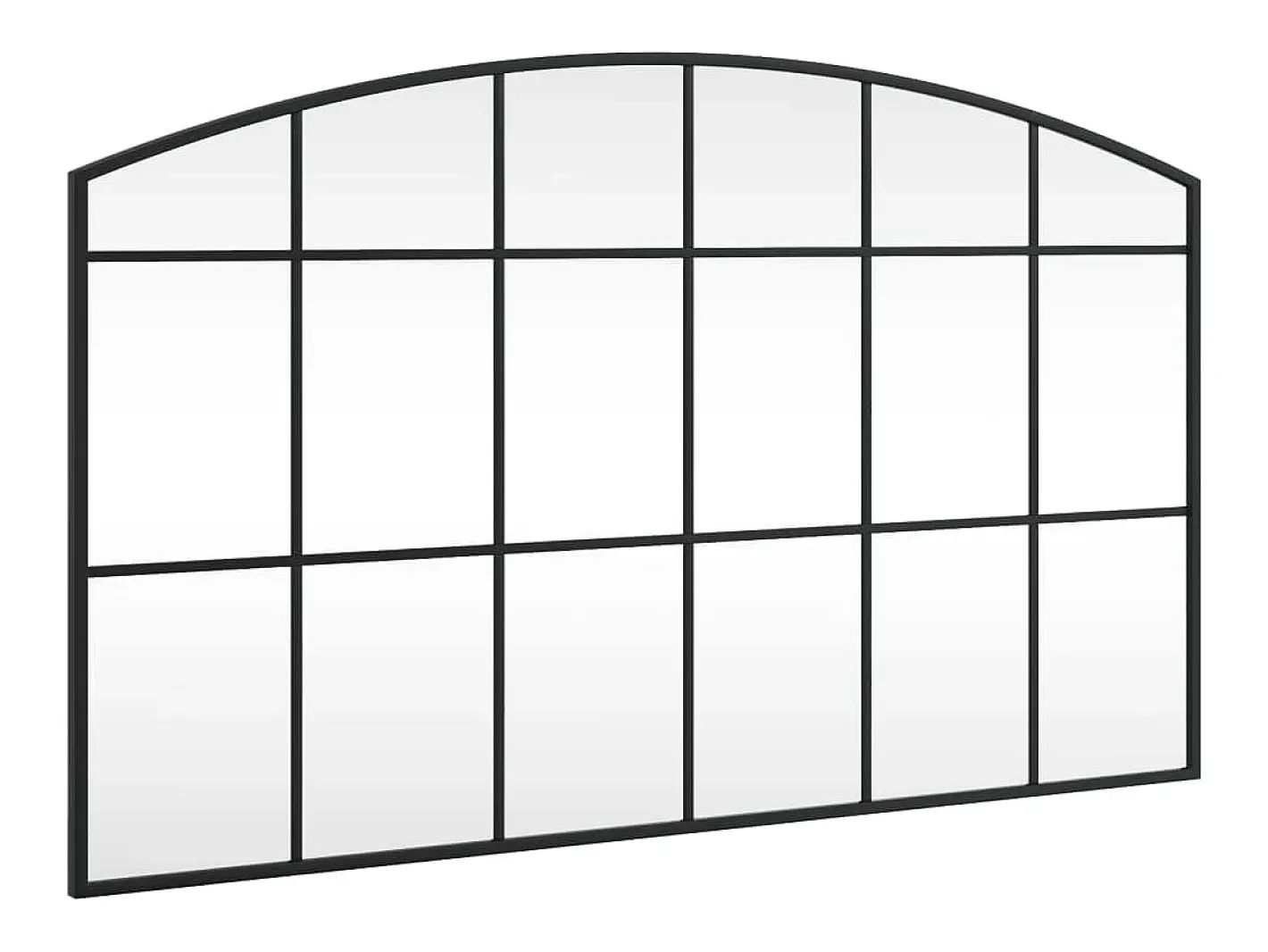 Online Espejo de pared 100x60 cm arco de hierro Negro