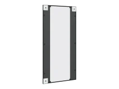 Hot Espejo de pared 50x100 cm rectangular hierro Negro