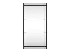 Hot Espejo de pared 50x100 cm rectangular hierro Negro