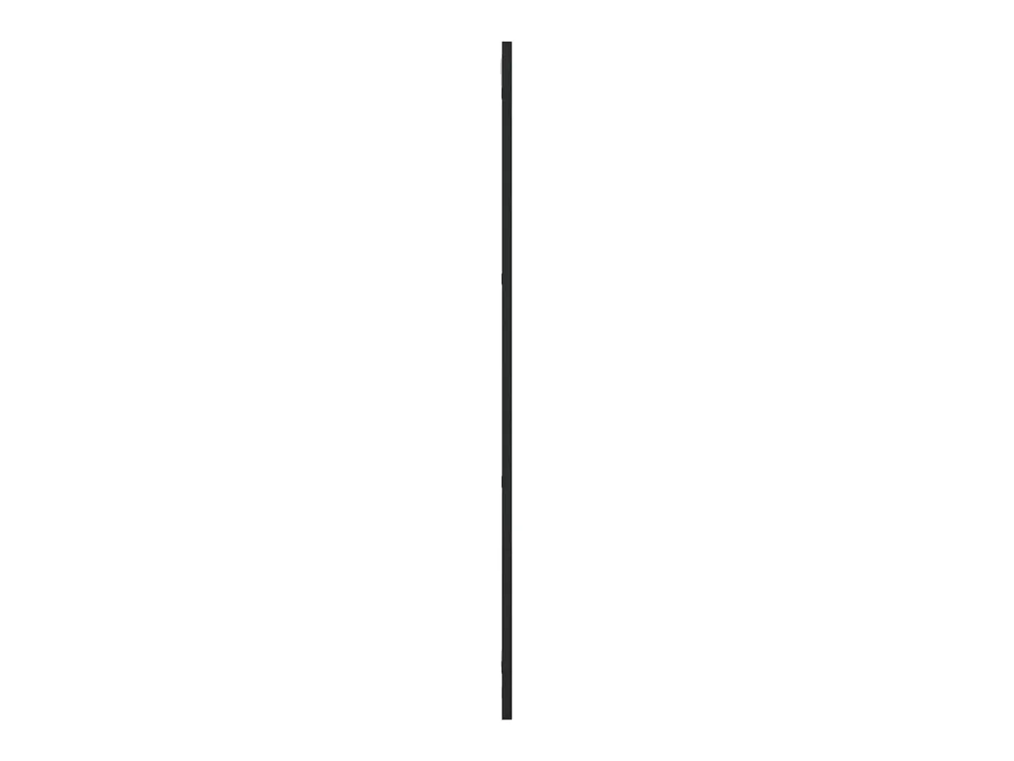 Espejo de pared 30x100 cm rectangular hierro Negro Best