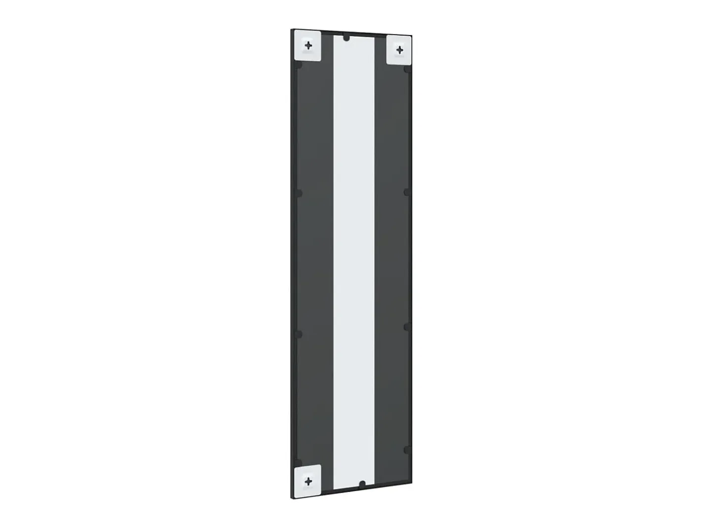 Espejo de pared 30x100 cm rectangular hierro Negro Best