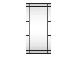 Espejo De Pared|Espejo-Espejo de pared 40x80 cm rectangular hierro Negro