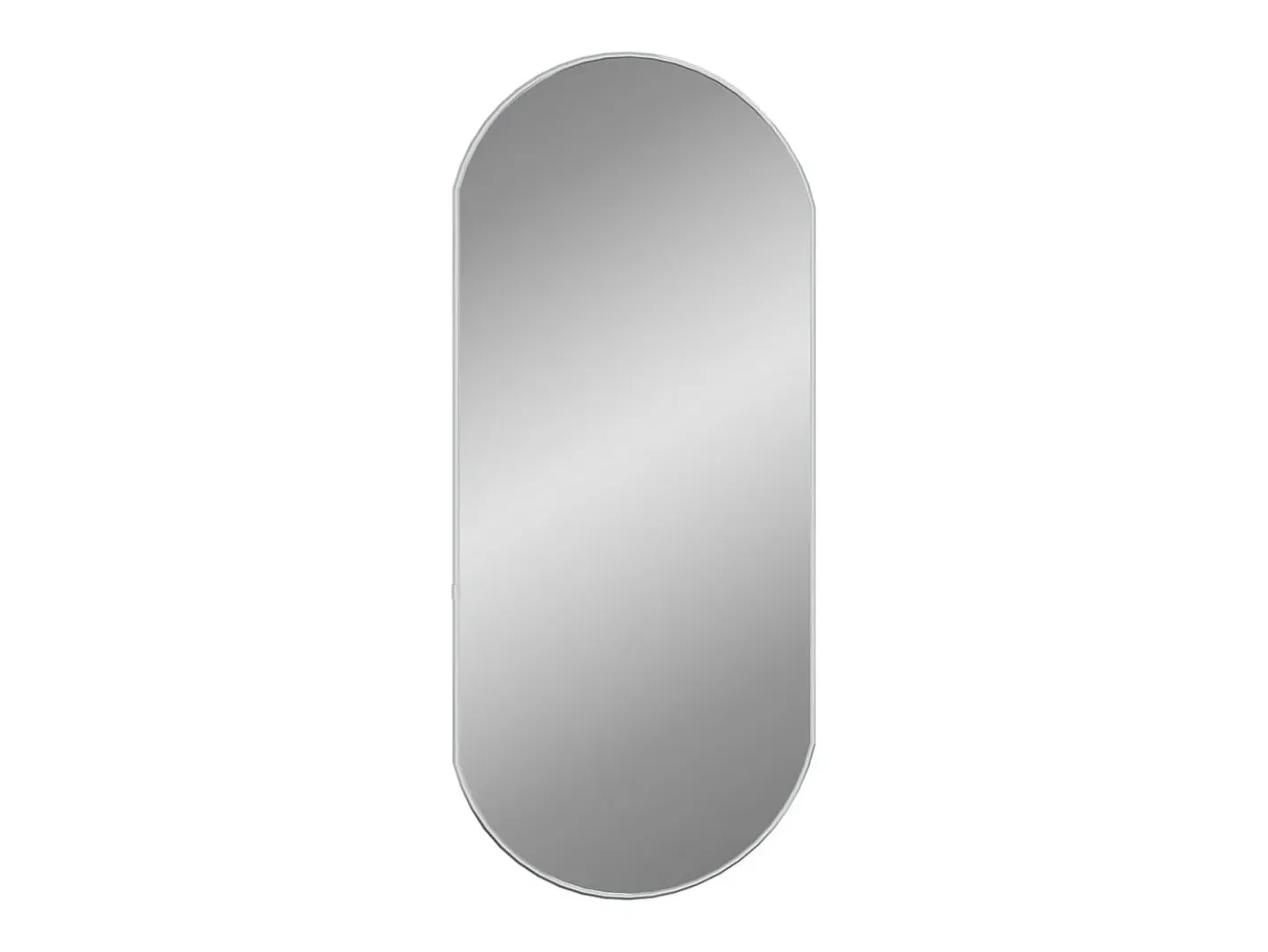 Espejo De Pared|Espejo-Espejo de pared ovalado 80x35 cm ES802689 Plateado