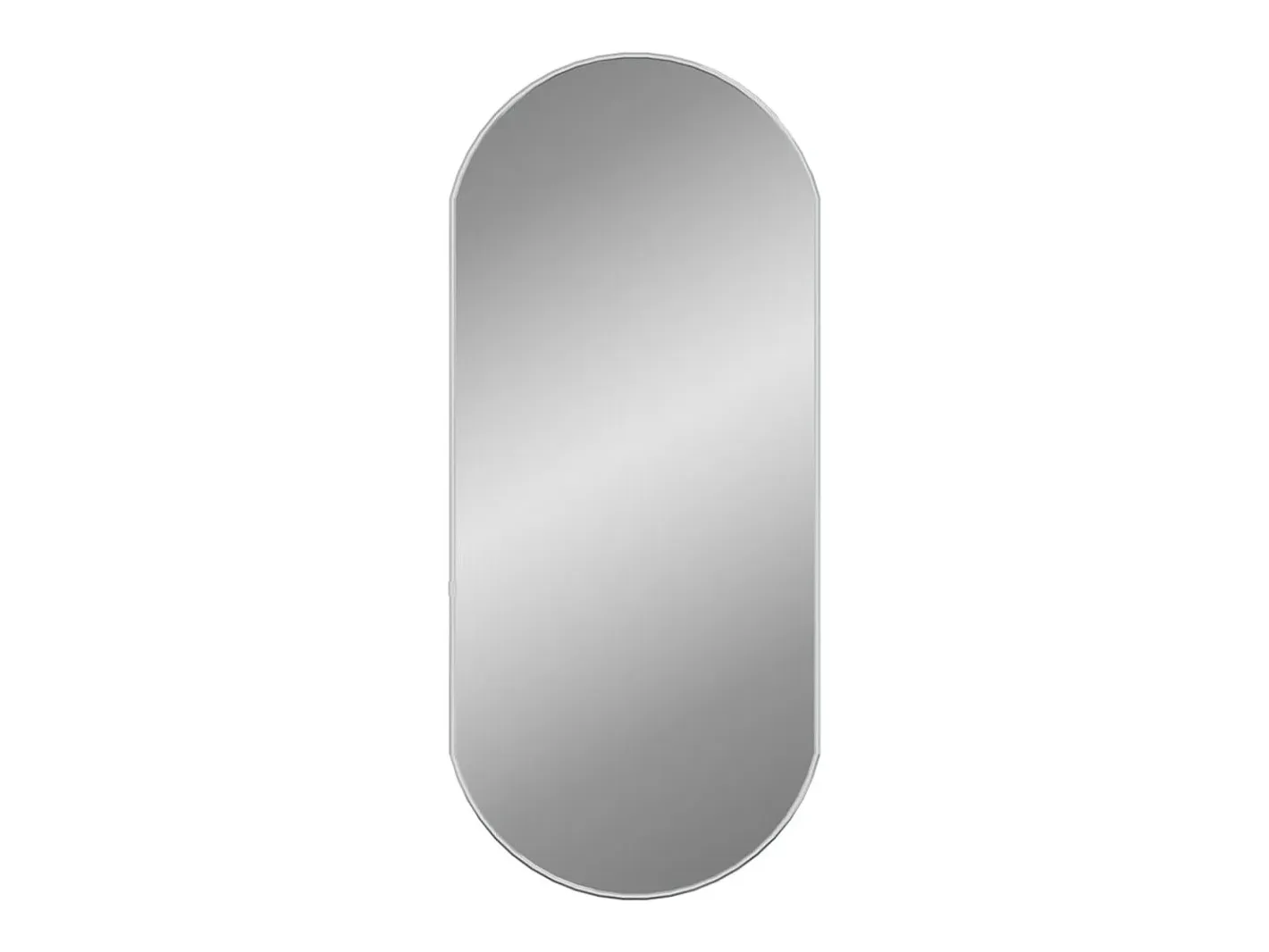 Espejo De Pared|Espejo-Espejo de pared ovalado 80x35 cm ES802689 Plateado