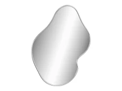 New Espejo de pared 60x50 cm Plateado