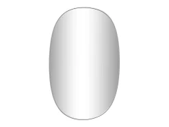 Outlet Espejo de pared 70x45 cm Plateado