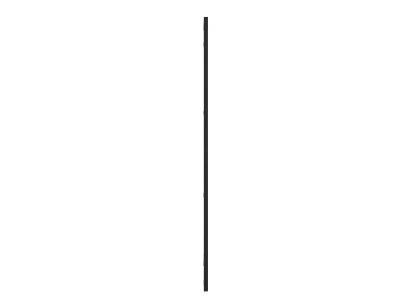 Espejo de pared rectangular de hierro 50x100 cm ES942146 Negro