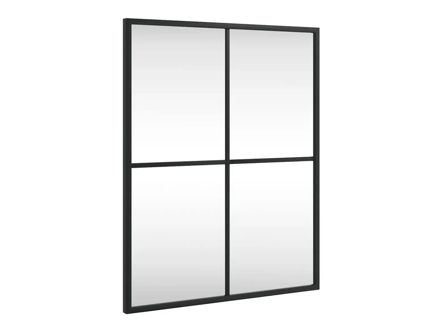Espejo de pared rectangular de hierro 40x50 cm ES694874 Negro Outlet