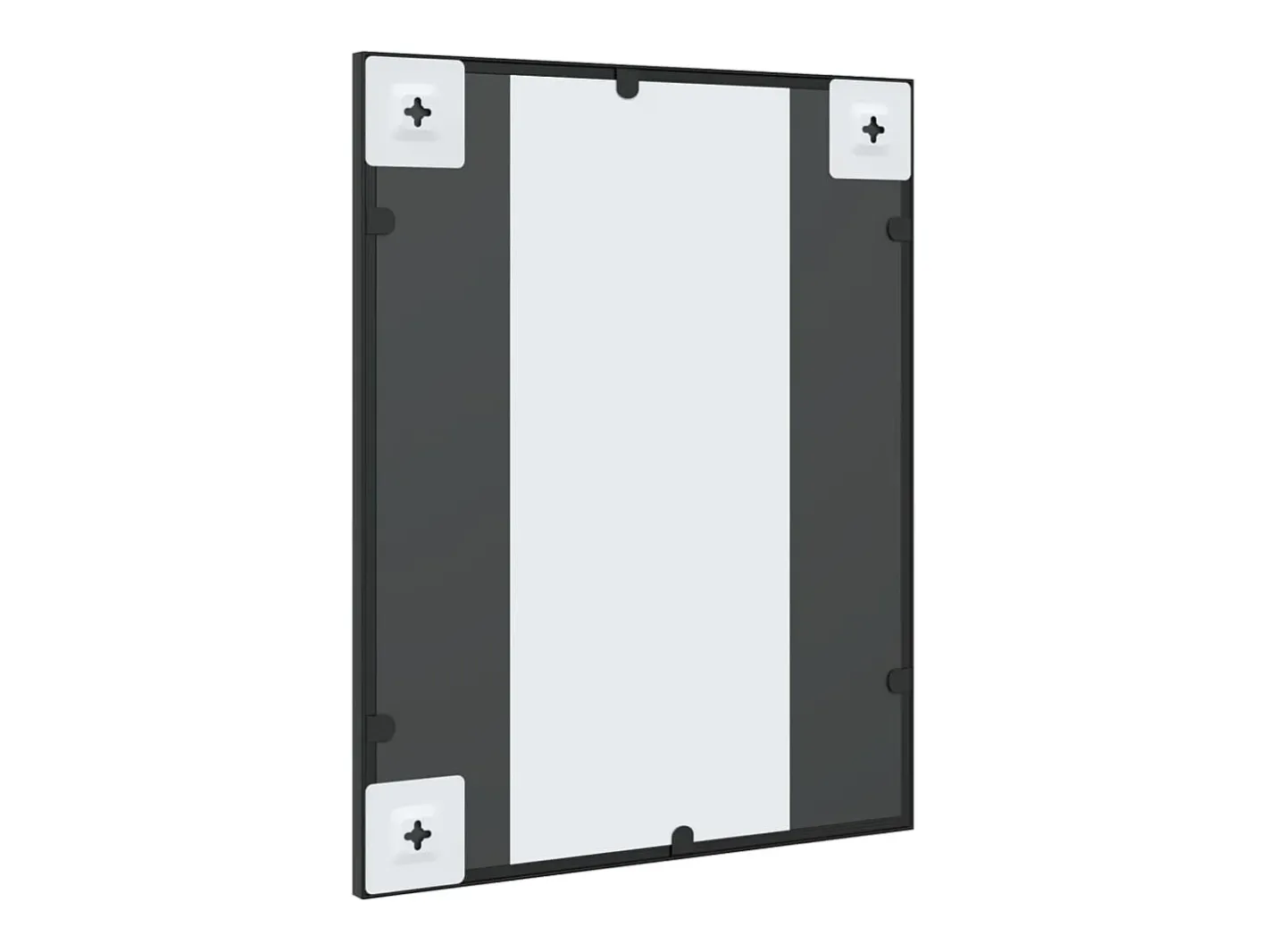 Espejo de pared rectangular de hierro 40x50 cm ES694874 Negro Outlet