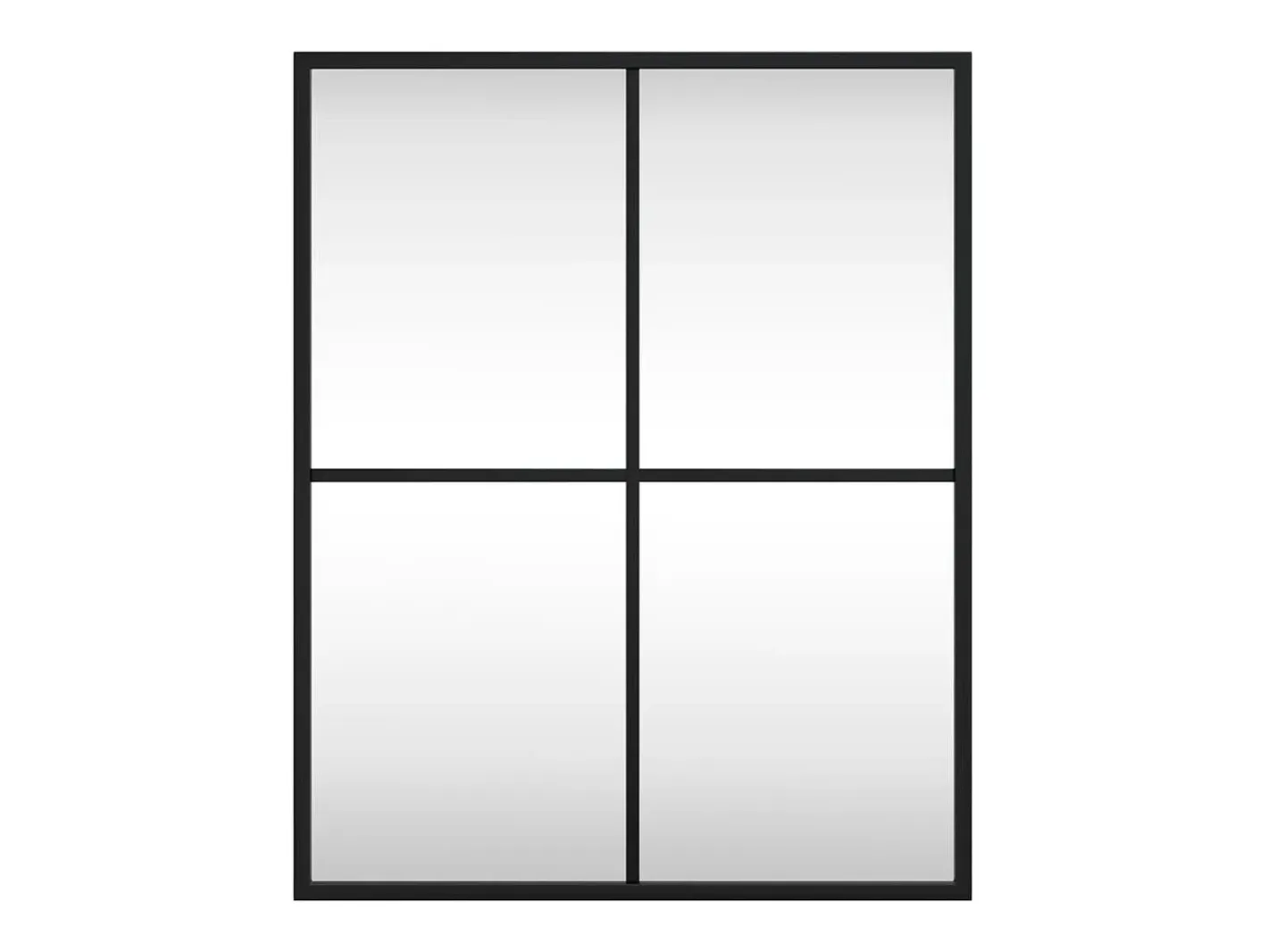 Espejo de pared rectangular de hierro 40x50 cm ES694874 Negro Outlet