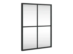 Best Espejo de pared rectangular de hierro 30x40 cm ES649328 Negro