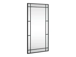 Outlet Espejo de pared rectangular de hierro 40x80 cm ES214271 Negro
