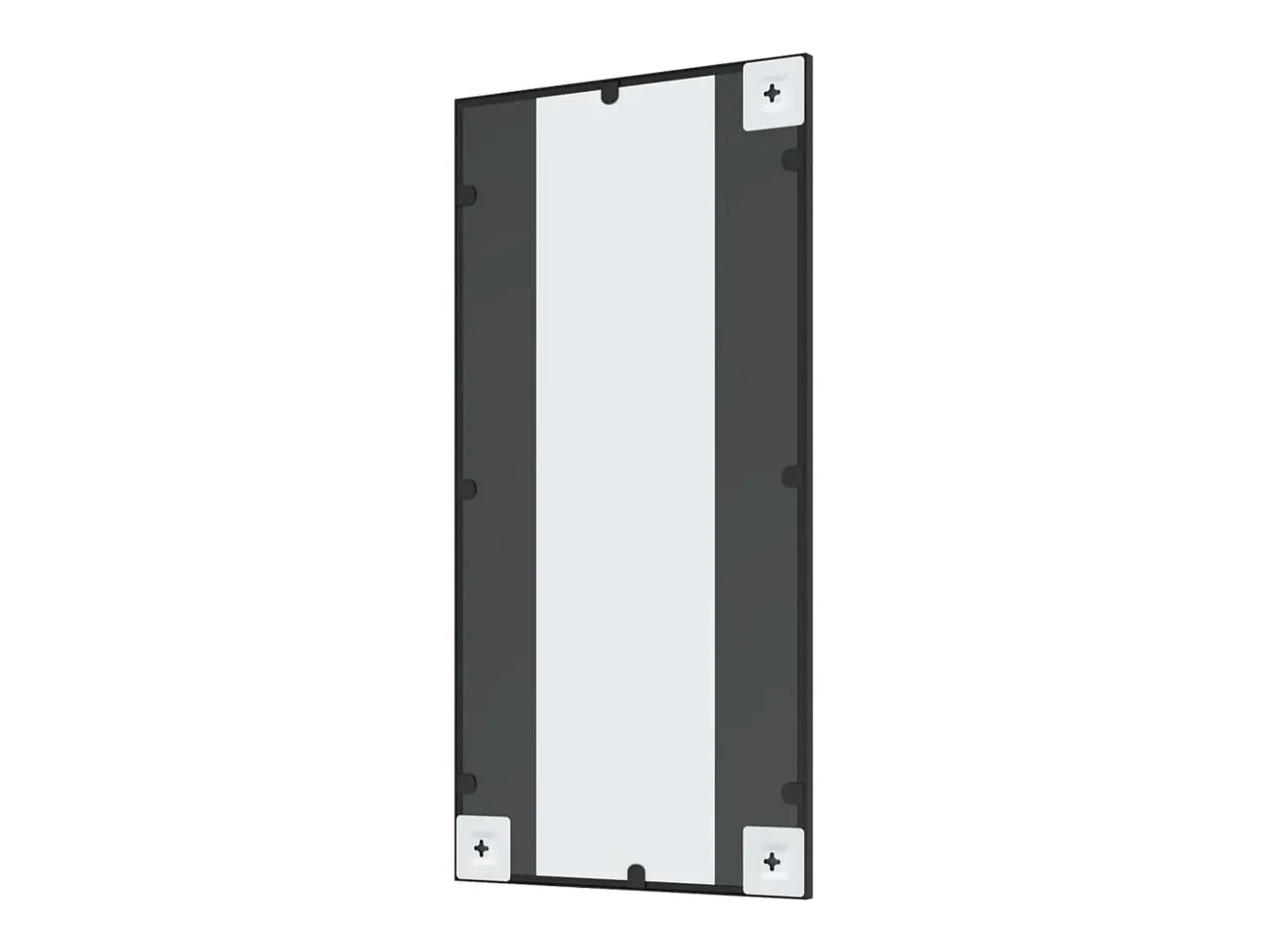 Outlet Espejo de pared rectangular de hierro 40x80 cm ES214271 Negro