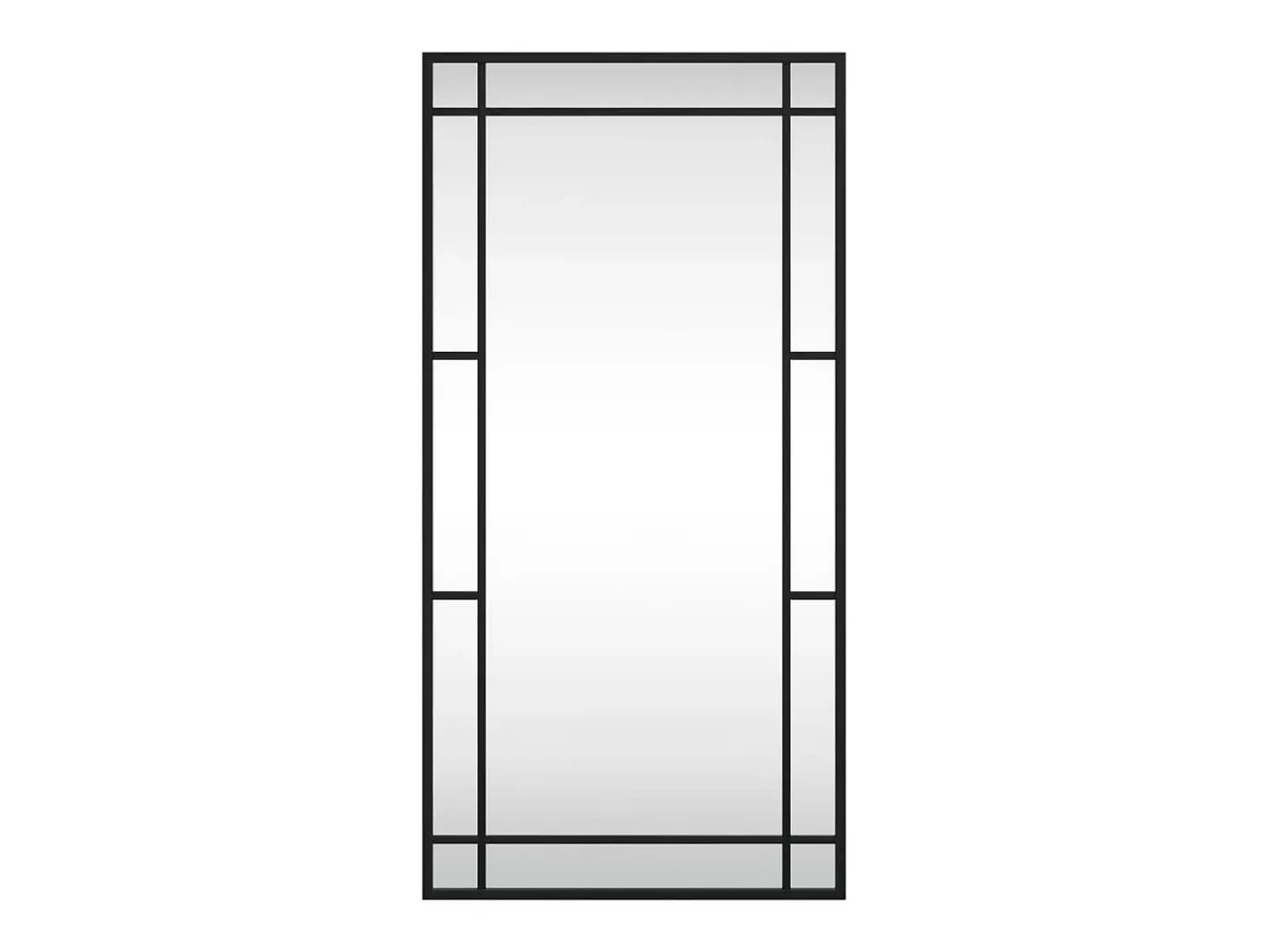 Outlet Espejo de pared rectangular de hierro 40x80 cm ES214271 Negro