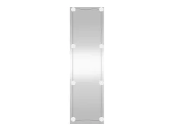 Espejo De Pared|Espejo-Espejo de pared rectangular con luces LED vidrio 30x100 cm ES866563 Plateado