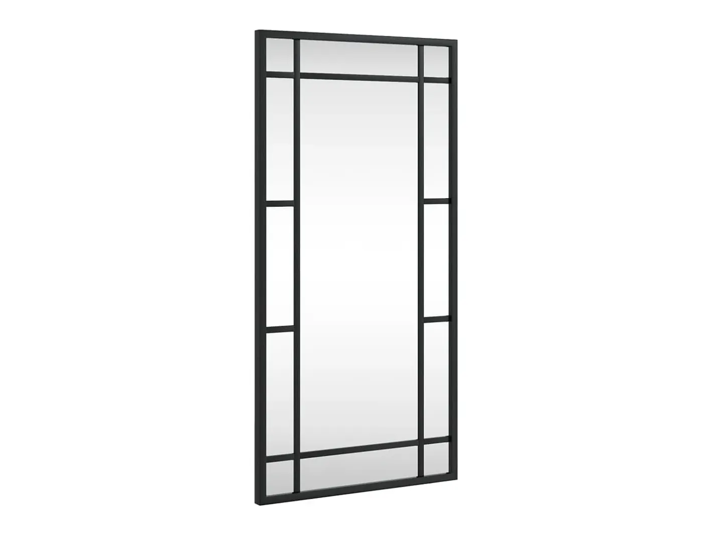 Espejo De Pared|Espejo-Espejo de pared rectangular de hierro 30x60 cm ES121152 Negro