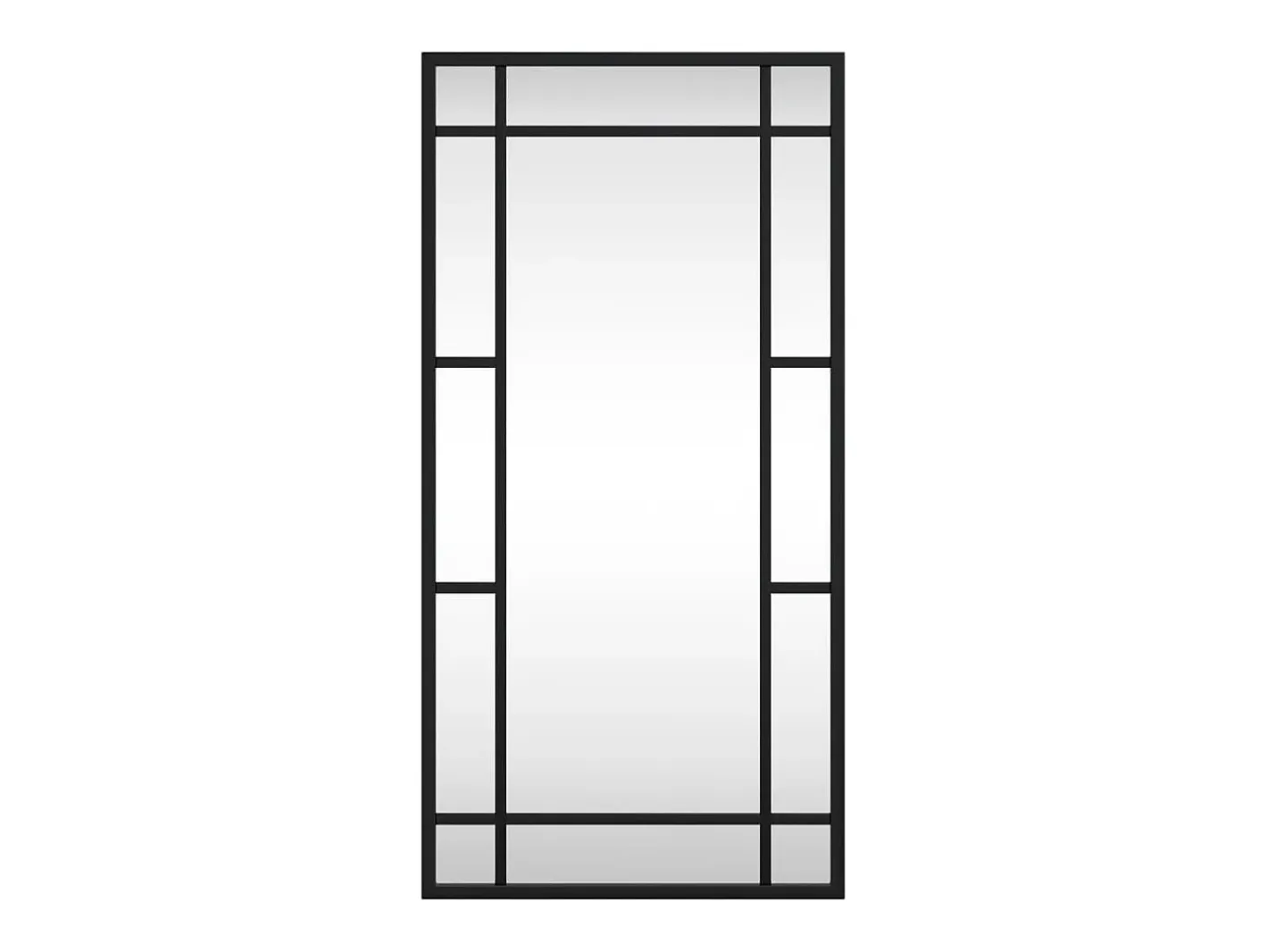Espejo De Pared|Espejo-Espejo de pared rectangular de hierro 30x60 cm ES121152 Negro