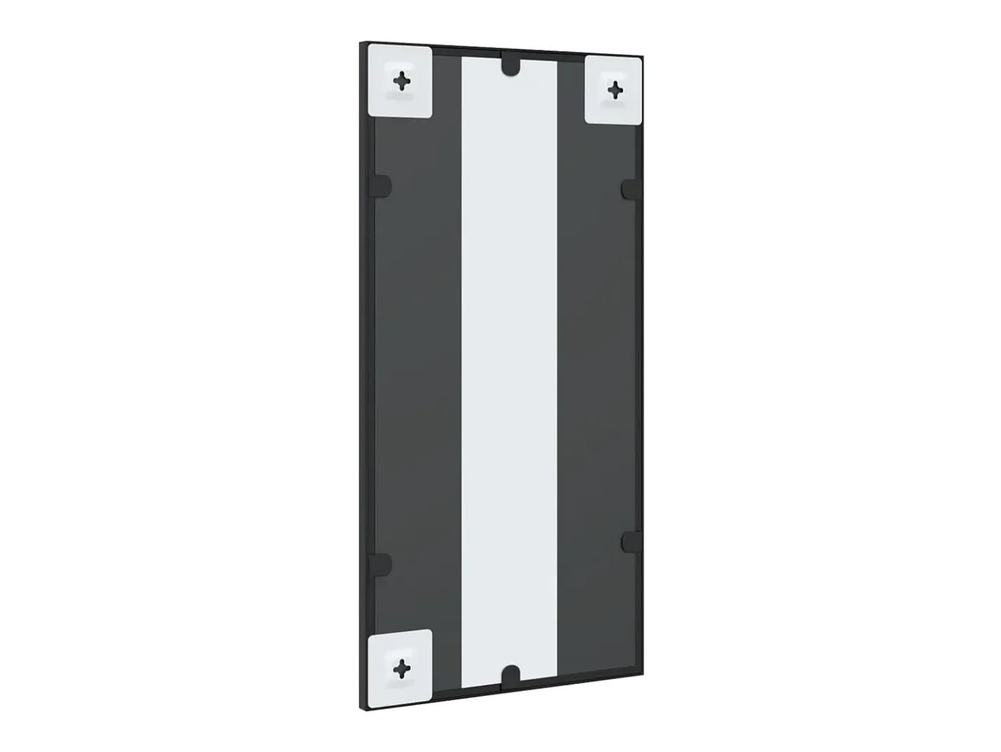 Espejo De Pared|Espejo-Espejo de pared rectangular de hierro 30x60 cm ES121152 Negro