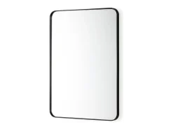Les Tendances Espejo de pared rectangular de metal Ola Negro Sale